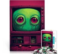 Puzzle da 1000 pezzi per adulti Una macchia televisiva Antistress Vacanza in patria Uccidere il tempo è ideale come regalo per tutta la famiglia 52x38cm