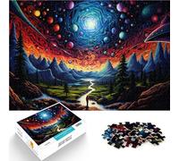 Puzzle da 1000 pezzi per adulti Una notte stellata sconosciuta Giocattolo educativo per l'apprendimento perché è ideale come regalo per tutta la famiglia 38x26cm