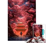 Puzzle da 1000 pezzi per adulti "Una passeggiata tra i ciliegi" gioco antistress ideale come regalo (dimensioni 50x75cm)