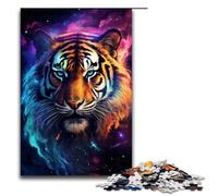 Puzzle da 1000 pezzi per adulti Una tigre che emerge dalla luce gioco educativo per compleanno e Natale 75x50 cm