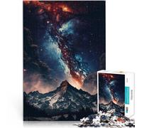 Puzzle da 1000 pezzi per adulti Una vista sulle montagne della galassia Rompicapo per Attività divertenti a casa, regali di compleanno, regali di viaggio, 26x38cm