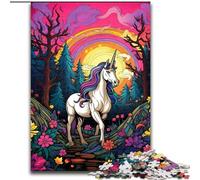 Puzzle da 1000 pezzi per adulti, unicorni colorati, puzzle da 1000 pezzi, regali adatti per compleanni, Halloween, Ringraziamento, Pasqua (dimensioni 26x38cm)