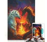 Puzzle da 1000 pezzi per adulti: Unicorni più sani dei draghi gioco rompicapo antistress ogni pezzo è unico 50x75cm