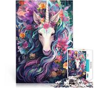 Puzzle da 1000 pezzi per adulti unicorni Puzzle educativo di apprendimento per è ideale come regalo per tutta la famiglia per i 14 anni, 26 x 38 cm