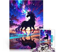 Puzzle da 1000 pezzi per adulti unicorno magico fantasy Giocattoli educativi per l'apprendimento Giochi per famiglie Un'opera d'arte 75x50cm