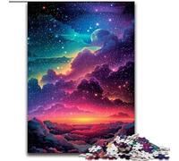 Puzzle da 1000 pezzi per adulti, universo arcobaleno, dimensioni 50x75cm, per amanti dei viaggi e coppie, giocattolo stimolante