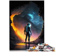 Puzzle da 1000 pezzi per adulti, universo astronauta, 50 x 75 cm, adatto come decorazione da scrivania per 14 anni