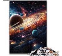 Puzzle da 1000 pezzi per adulti, universo colorato, in cartone, regalo di Natale, ideale per ufficio, camera da letto, soggiorno, 1000 pezzi(26x38cm)