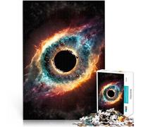 Puzzle da 1000 pezzi per adulti Universo dei buchi neri per il giocattolo di sfida del gioco educativo Lista dei desideri con Babbo Natale 52x38cm