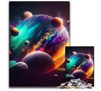 Puzzle da 1000 pezzi per adulti, Universo, Pianeta, in cartone, per adulti, attività divertenti da fare a casa, regalo di compleanno, regali da viaggio, 26X38CM/10,23x14,96 pollici.