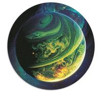 Puzzle da 1000 pezzi per adulti Universo Pianeta Puzzle rotondo da 1000 pezzi Ideale come decorazione fai da te e come regalo rompicapo 67,5x67,5 cm