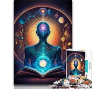 Puzzle da 1000 pezzi per adulti, universo Zen esoterico, giocattoli educativi per l'apprendimento, giochi per famiglie, migliorano l'amore tra coppie (38x26cm)