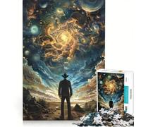 Puzzle da 1000 pezzi per adulti "Uomo che guarda nella nebulosa" gioco educativo difficile e stimolante ideale come regalo 50x75cm