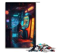 Puzzle da 1000 pezzi per adulti uomo futuristico in un gioco arcade impegnativo un'opera d'arte adatta per adolescenti dai 14 anni in su 75x50 cm