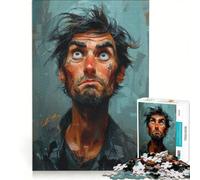 Puzzle da 1000 pezzi per adulti "Uomo pensieroso" gioco per famiglie difficile e stimolante regalo di compleanno e unico 50x75cm