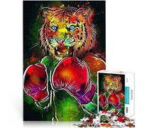 Puzzle da 1000 pezzi per adulti Uomo Tigre Aiuta il cervello ad allenare i giocattoli che creano dipendenza per coltivare la pazienza Un'opera d'arte 50x70cm