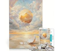 Puzzle da 1000 pezzi per adulti, Uovo d'oro nel cielo, gioco impossibile, analisi e logica, per rafforzare l'amore tra le coppie 38x26cm