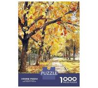 Puzzle Da 1000 Pezzi Per Adulti Urban Autumn Walk Puzzle Per Adulti Gioco Rompicapo Assemblaggio Di Modelli Difficile E Impegnativo 52x38cm/1000pcs