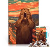 Puzzle da 1000 pezzi per adulti Urlo del Capibara per il giocattolo di sfida del gioco educativo Giocattoli per la decorazione della casa 50x70cm
