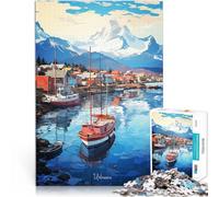 Puzzle da 1000 pezzi per adulti USHUAIA Dipinto ad olio per il giocattolo di sfida del gioco educativo è ideale come regalo per tutta la famiglia 52x38cm