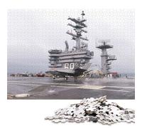Puzzle da 1000 pezzi per adulti USS Dwight D Eisenhower, puzzle in legno, il miglior regalo per amici e familiari, 1000 pezzi (75x50 cm)