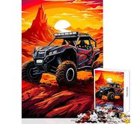 Puzzle da 1000 pezzi per adulti UTV ATV fuoristrada Decorazione per la casa Giocattoli Regali per donne Uomini Gioco rompicapo Difficile e sfida Dimensioni 50x75cm