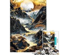 Puzzle da 1000 pezzi per adulti Valle della Montagna Dorata gioco di puzzle per adulti decorazione da parete regalo per donne amici e familiari (dimensioni 38x52cm)