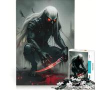 Puzzle da 1000 pezzi per adulti: Vampiro Assassino Sanguinario con Spada, Gioco Rompicapo, Difficile, Per Rafforzare l'Amore tra le Coppie 50x75cm
