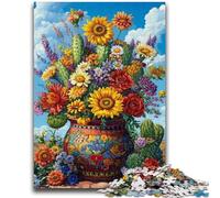 Puzzle da 1000 pezzi per adulti Vasi con piante del deserto Aiutano il cervello a esercitare Giocattoli avvincenti per coltivare la pazienza Un'opera d'arte 26x38cm