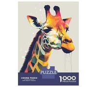 Puzzle Da 1000 Pezzi Per Adulti Vector Giraffe Puzzle Per Adulti Giocattolo Antistress Taglio Di Precisione Compleanni E Occasioni Speciali 52x38cm/1000pcs