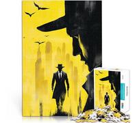 Puzzle da 1000 pezzi per adulti Velo giallo del mistero Giocattolo educativo intellettuale decomprimente Giocattoli per la decorazione della casa 38x26cm