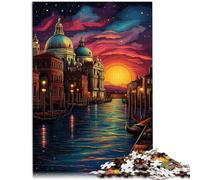 Puzzle da 1000 pezzi per adulti Venezia Italia Giocattoli Anti-Stress Sollievo Stress Sfida Difficile per Adolescenti dai 14 anni e oltre 26x38cm