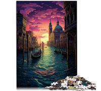 Puzzle da 1000 pezzi per adulti Venezia Italia, puzzle educativo 26 x 38 cm, collezione di artisti