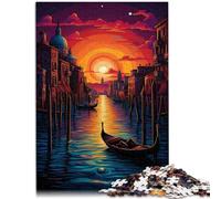 Puzzle da 1000 pezzi per adulti Venezia Italia puzzle gioco di partecipazione intera famiglia per 14 anni 26 x 38 cm