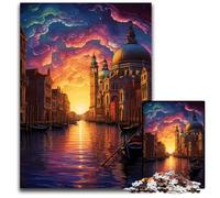 Puzzle da 1000 pezzi per adulti Venezia Italia Puzzle in legno perfetti per decorazioni per la casa Compleanni Feste e regali 1000 pezzi (75x50 cm)