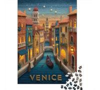 Puzzle Da 1000 Pezzi Per Adulti Venice Canal Gondola Ride Puzzle Per Adulti Giochi Divertenti Ma Divertenti E Umoristici Regali Di Natale E Compleanno 52x38cm/1000pcs