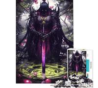 Puzzle da 1000 pezzi per adulti verde magico samurai ideale per compleanni e Natale gioco rompicapo a tempo adatto a partire dai 14 anni (50x75cm)