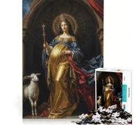 Puzzle da 1000 pezzi per adulti Vergine Maria gioco impossibile sfida difficile per rafforzare l'amore tra le coppie 38x26cm