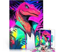 Puzzle da 1000 pezzi per adulti Vestiti retrò da dinosauro giocattoli educativi per l'apprendimento Migliorare l'amore tra le coppie 52x38cm