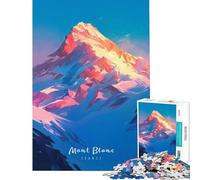 Puzzle da 1000 pezzi per adulti vetta del Monte Bianco gioco educativo e stimolante per tutta la famiglia idea regalo (dimensioni 50x75cm)