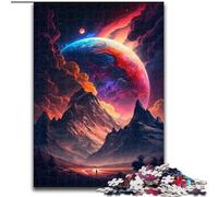 Puzzle da 1000 pezzi per adulti, vetta mistica della montagna, puzzle impossibili per adulti, dimensioni 50x75cm, attività divertente per la famiglia, sfida mentale, regalo perfetto per adolescenti