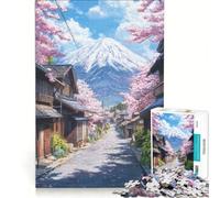 Puzzle da 1000 pezzi per adulti, Via dei ciliegi in fiore in Giappone, gioco educativo, per divertimento in famiglia, collezione d'artista, belle arti 38x52cm