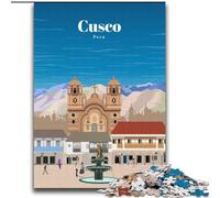 Puzzle da 1000 pezzi per adulti Viaggio a Cusco Gioco per famiglie Antistress Sfida difficile Regali di Babbo Natale segreto (38x52cm) 1000 pezzi
