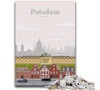 Puzzle da 1000 pezzi per adulti Viaggio a Potsdam 1000 pezzi per adulti, sfida di intelligenza cerebrale, giocattoli avvincenti per la decorazione della casa (26x38cm)