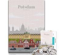 Puzzle da 1000 pezzi per adulti "Viaggio a Potsdam", gioco stimolante e decorazione da parete per famiglie, regali unici per compleanno e Natale, 75x50cm