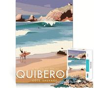 Puzzle da 1000 pezzi per adulti, viaggio a Quiberon, taglio preciso, arte, gioco creativo per la mente, svago, divertimento, regalo di compleanno (50x75cm)