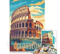 Puzzle da 1000 pezzi per adulti: Viaggio nell'antica Roma giocattolo fai-da-te assemblaggio di modelli collezione d'artista belle arti 38x52cm
