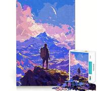 Puzzle da 1000 pezzi per adulti "Viaggio nello spazio", da dipingere, con pezzi a incastro preciso, gioco di logica, divertimento assicurato, regalo di compleanno (38x26cm)