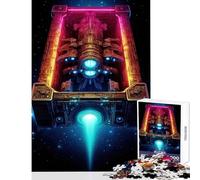 Puzzle da 1000 pezzi per adulti viaggio spaziale al neon giocattolo decorazione da parete ottimo regalo per giochi rilassanti giochi per migliorare l'amore tra coppie dimensioni 38x26cm
