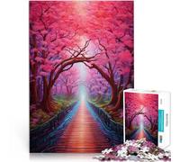 Puzzle da 1000 pezzi per adulti Viaggio tra i fiori di ciliegio Fatto di cartone da 14 anni in su Giocattoli da regalo per la famiglia Come regalo per tutta la famiglia e gli amici misurare：38x52cm